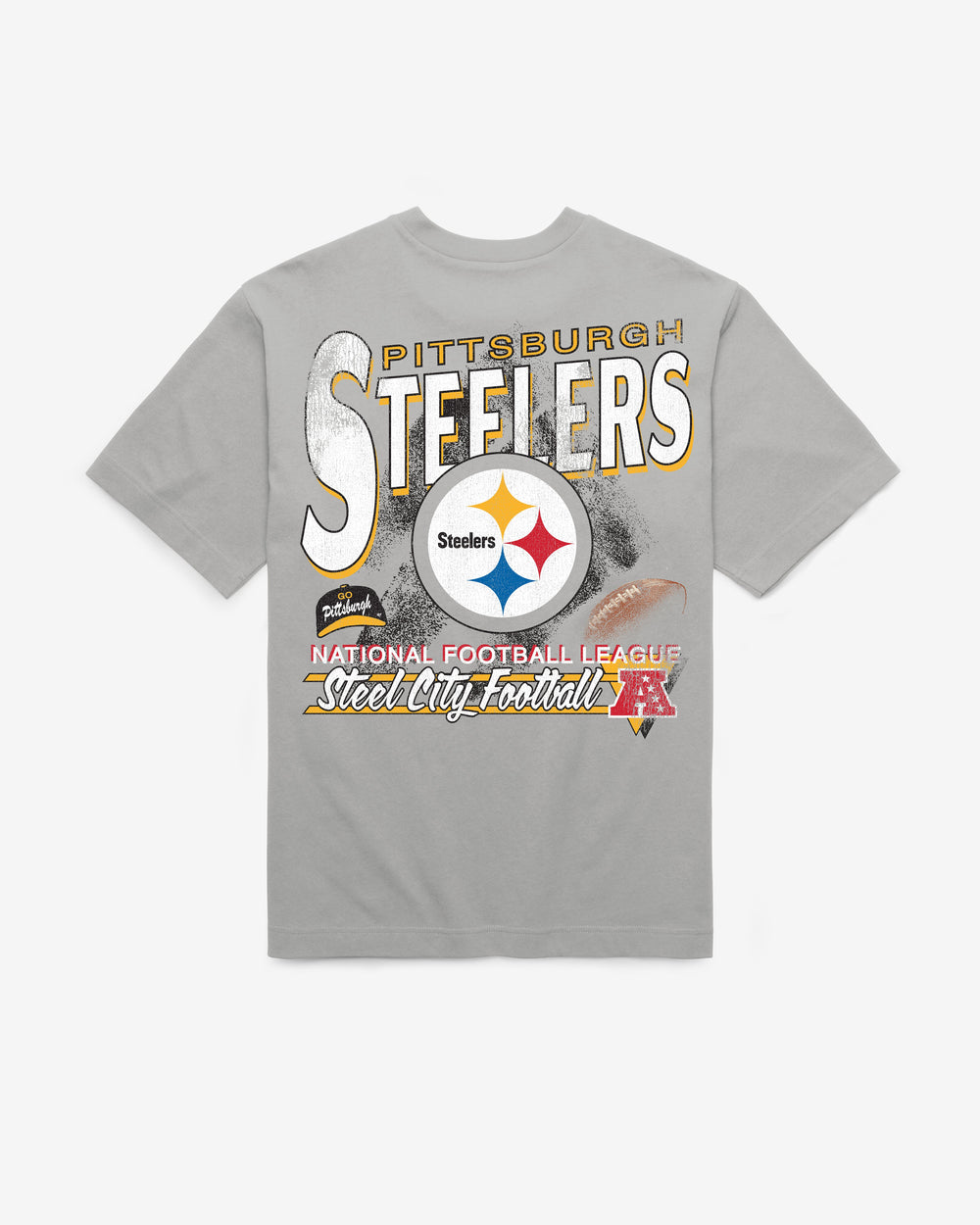PITTSBURGH STEELERS UNDER BAR '47 FOUNDATION TEE WOLF GREY