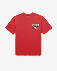 SAN FRANCISCO 49ERS UNDER BAR '47 FOUNDATION TEE RED