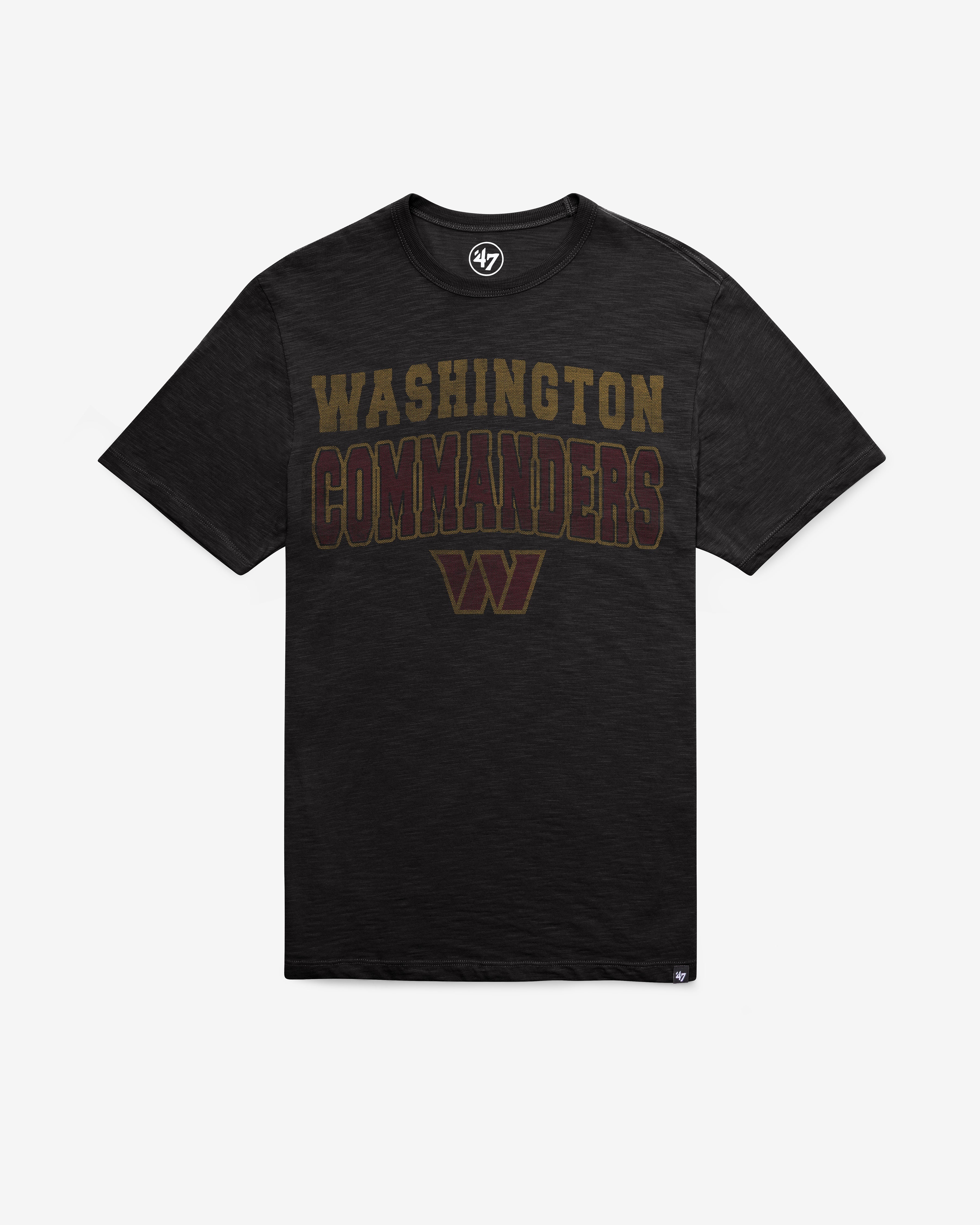 WASHINGTON COMMANDERS STADIUM WAVE '47 SCRUM TEE JET BLACK