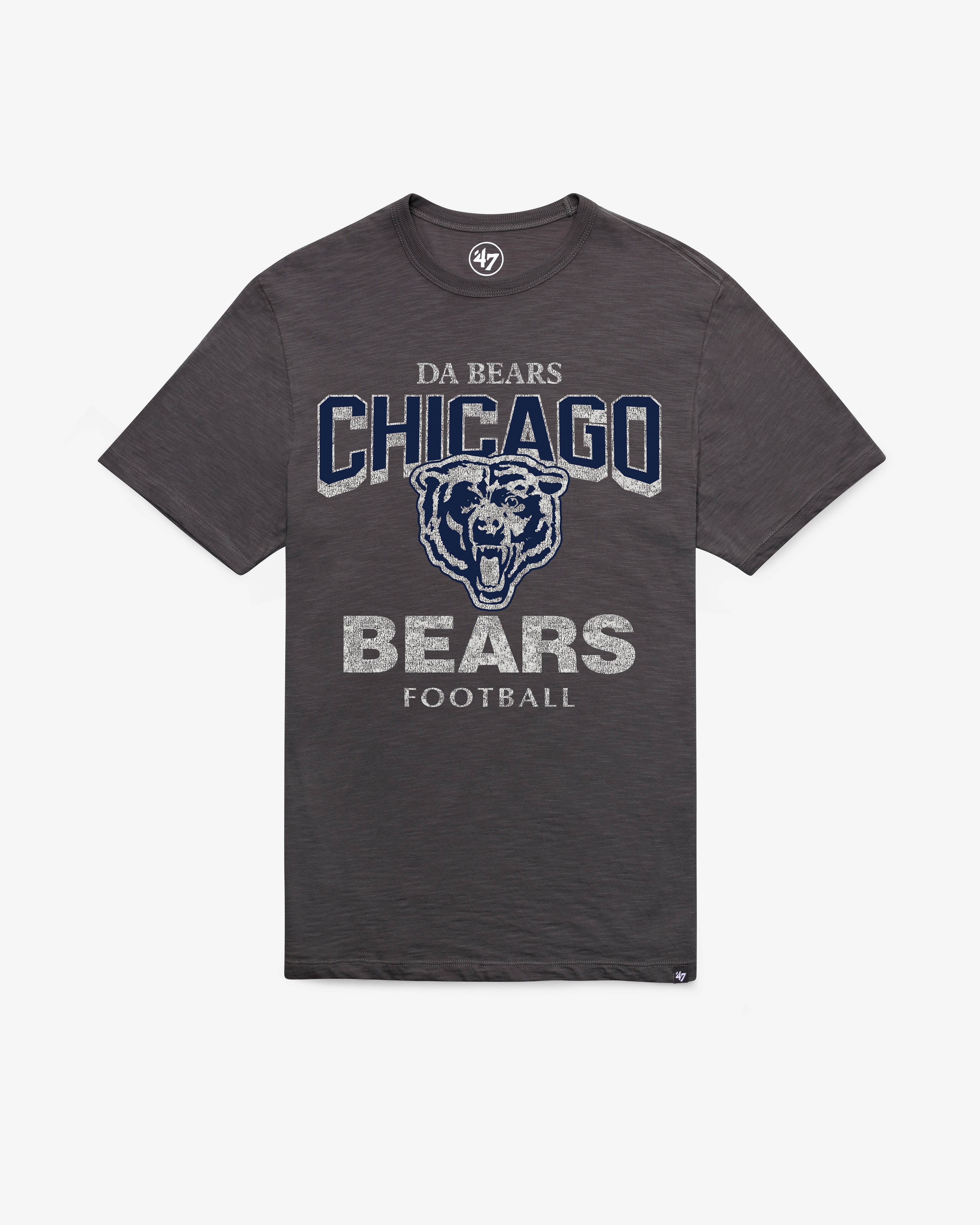 CHICAGO BEARS HISTORIC HEAD ON '47 SCRUM TEE CHARCOAL