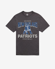 NEW ENGLAND PATRIOTS HISTORIC HEAD ON '47 SCRUM TEE CHARCOAL