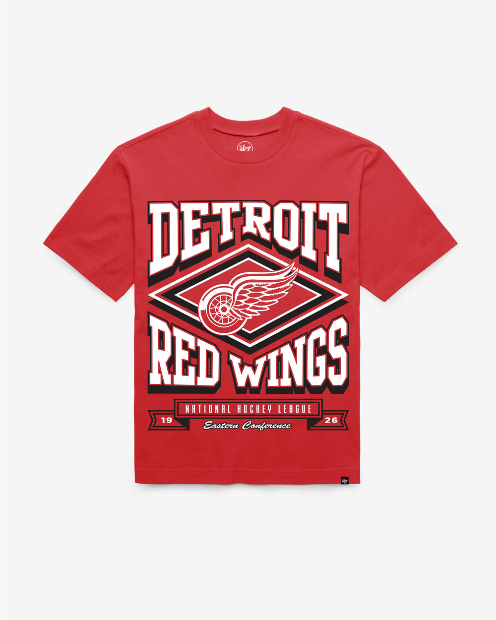 DETROIT RED WINGS HEATER '47 FOUNDATION TEE RED