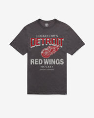 DETROIT RED WINGS HEAD ON '47 SCRUM TEE CHARCOAL