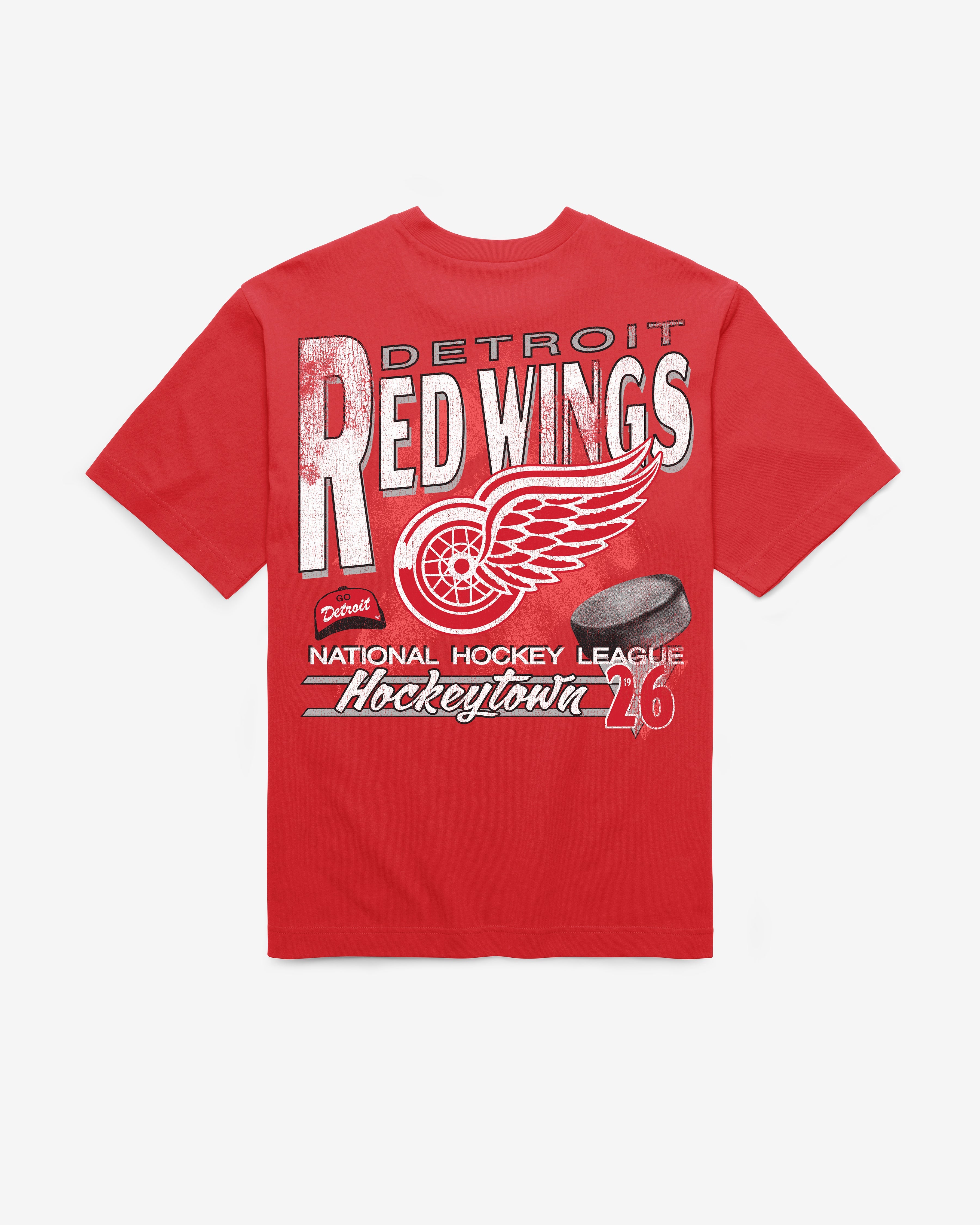 DETROIT RED WINGS UNDER BAR '47 FOUNDATION TEE RED