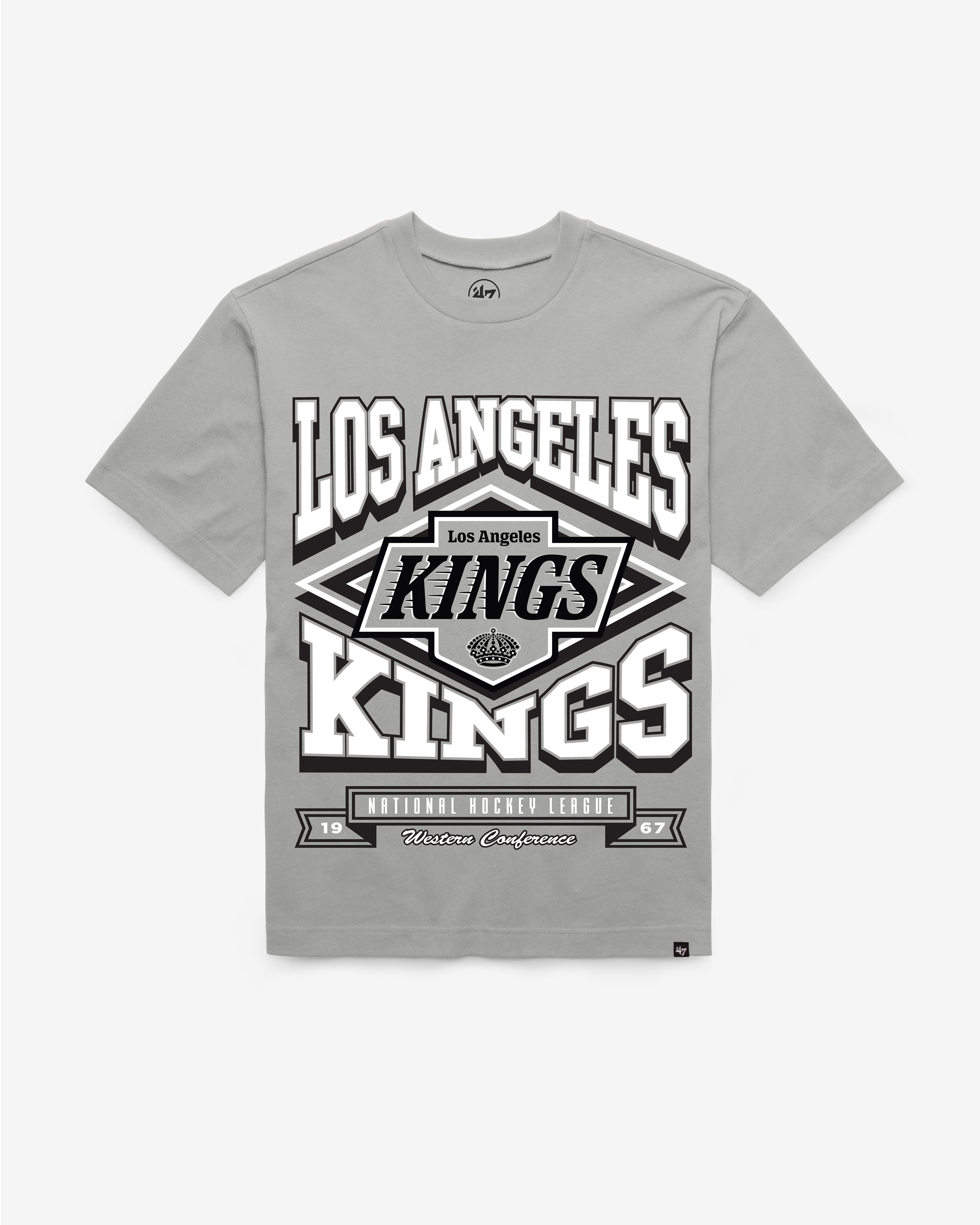 LOS ANGELES KINGS HEATER '47 FOUNDATION TEE WOLF GREY