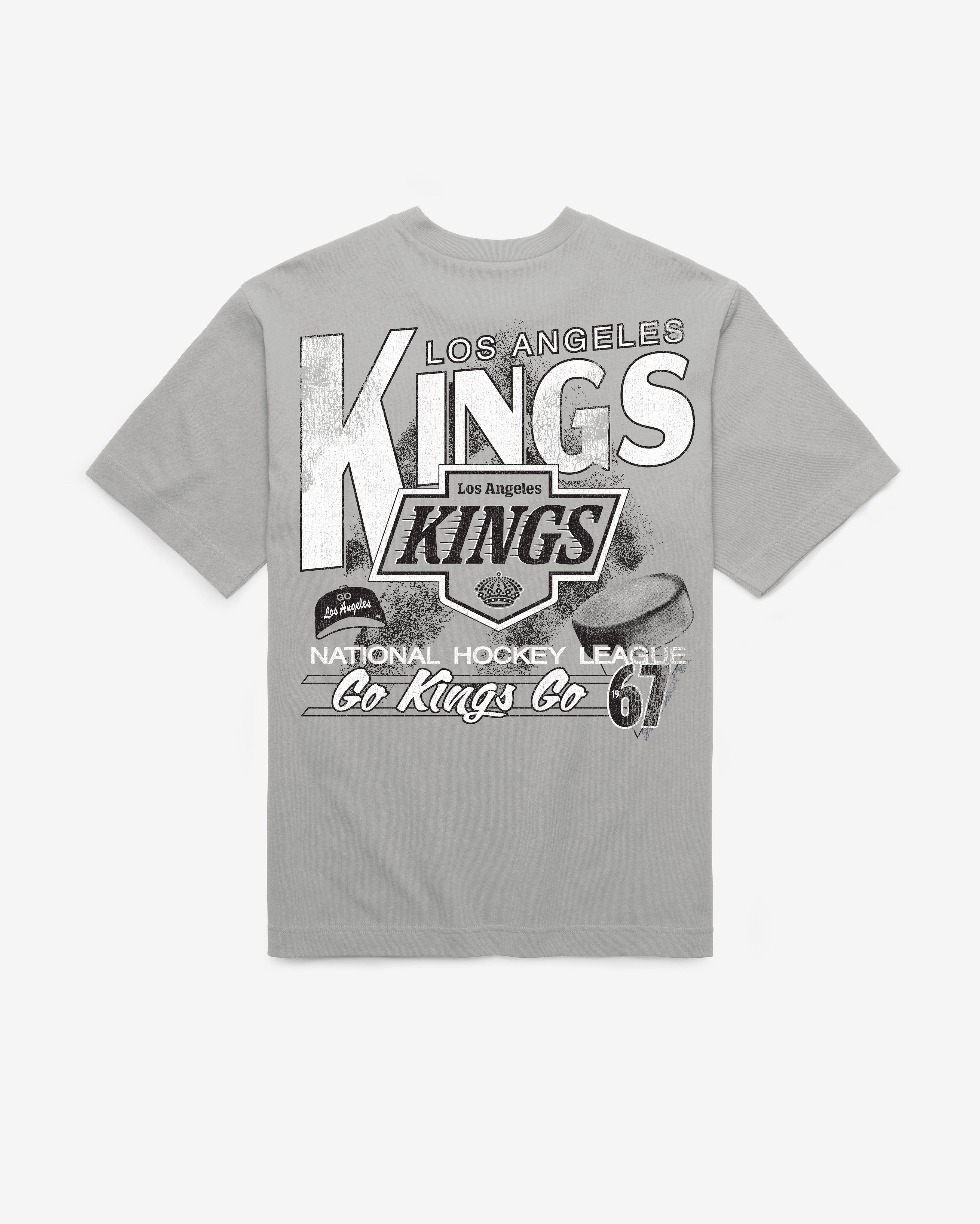 LOS ANGELES KINGS UNDER BAR '47 FOUNDATION TEE WOLF GREY