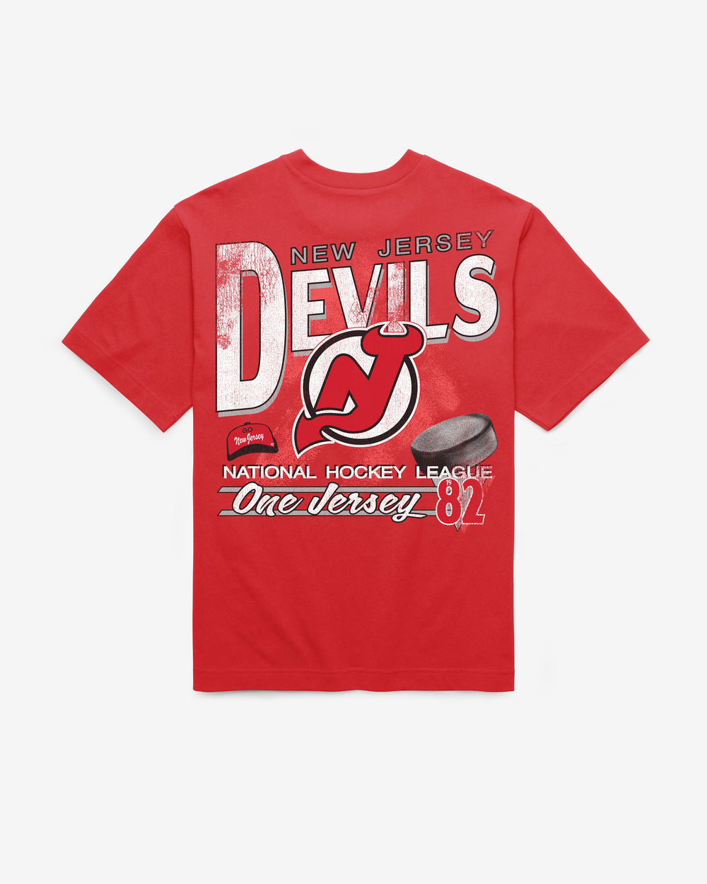 NEW JERSEY DEVILS UNDER BAR '47 FOUNDATION TEE RED