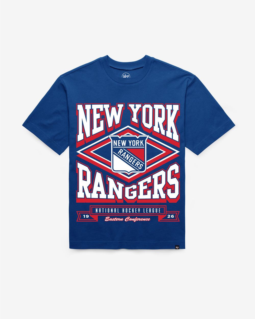 NEW YORK RANGERS HEATER '47 FOUNDATION TEE ROYAL