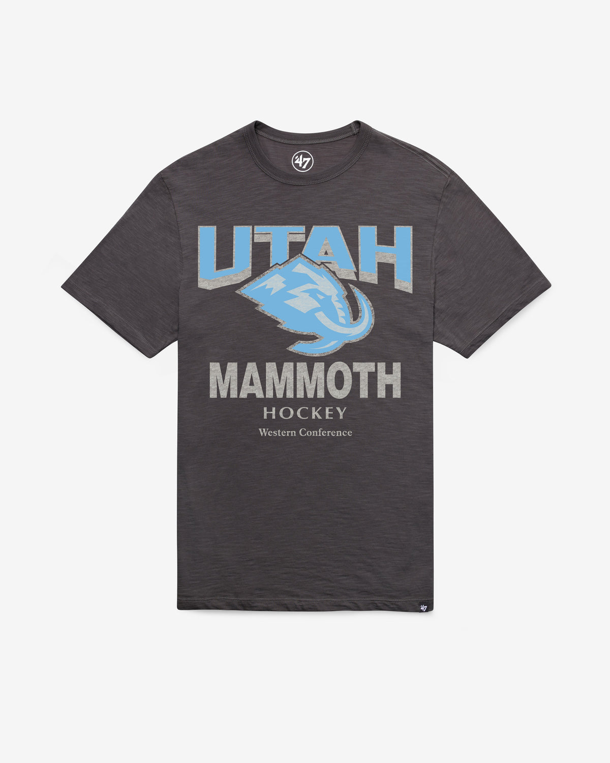 UTAH MAMMOTH HEAD ON '47 SCRUM TEE CHARCOAL