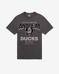 ANAHEIM DUCKS HEAD ON '47 SCRUM TEE CHARCOAL