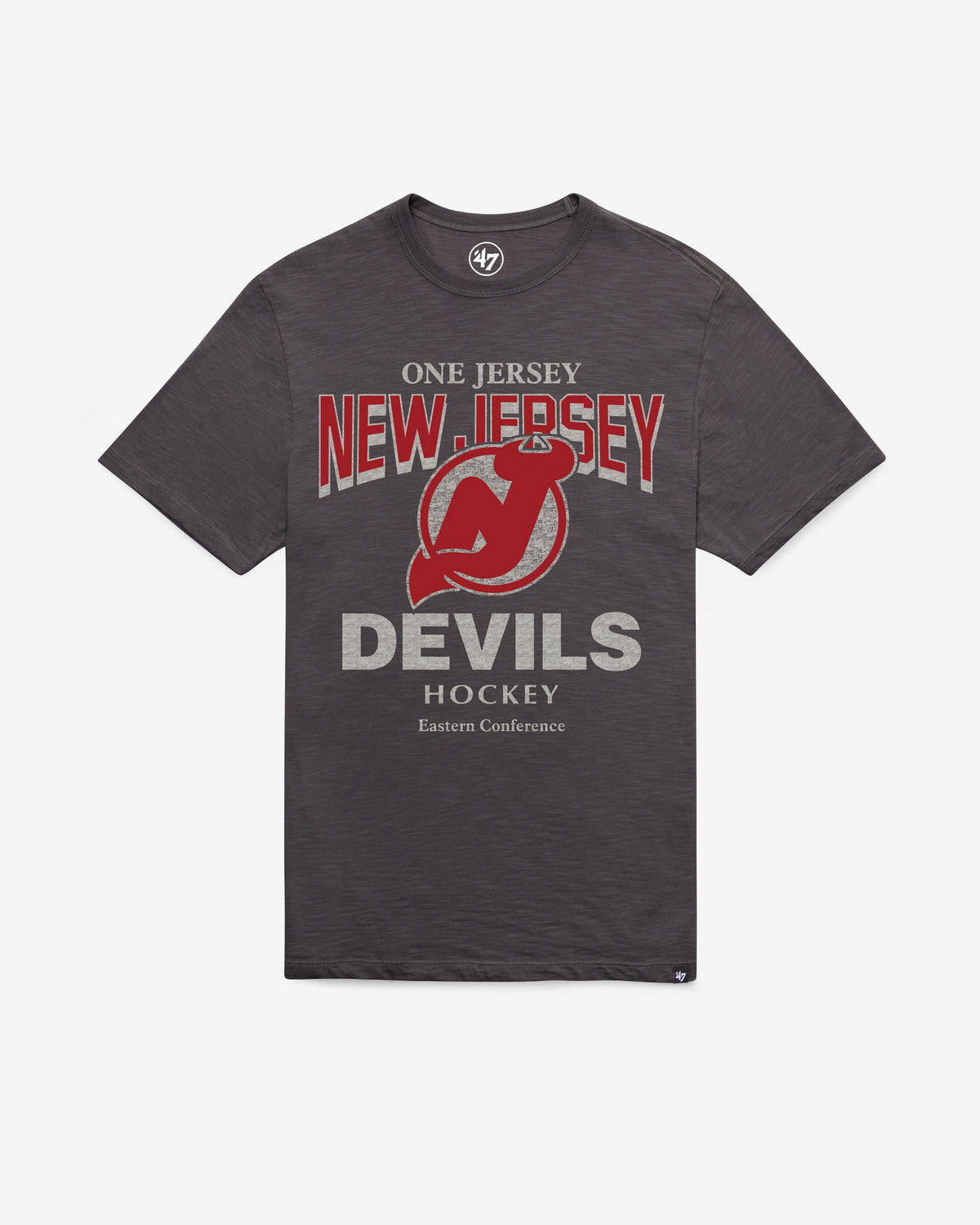 NEW JERSEY DEVILS VINTAGE HEAD ON '47 SCRUM TEE CHARCOAL