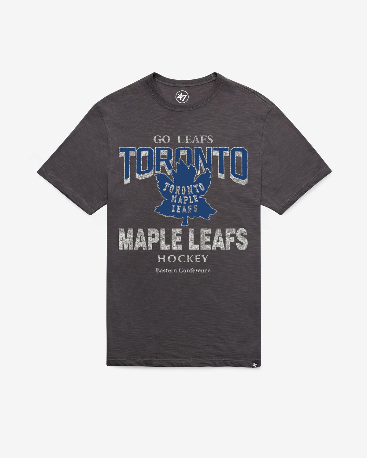 TORONTO MAPLE LEAFS VINTAGE HEAD ON '47 SCRUM TEE CHARCOAL