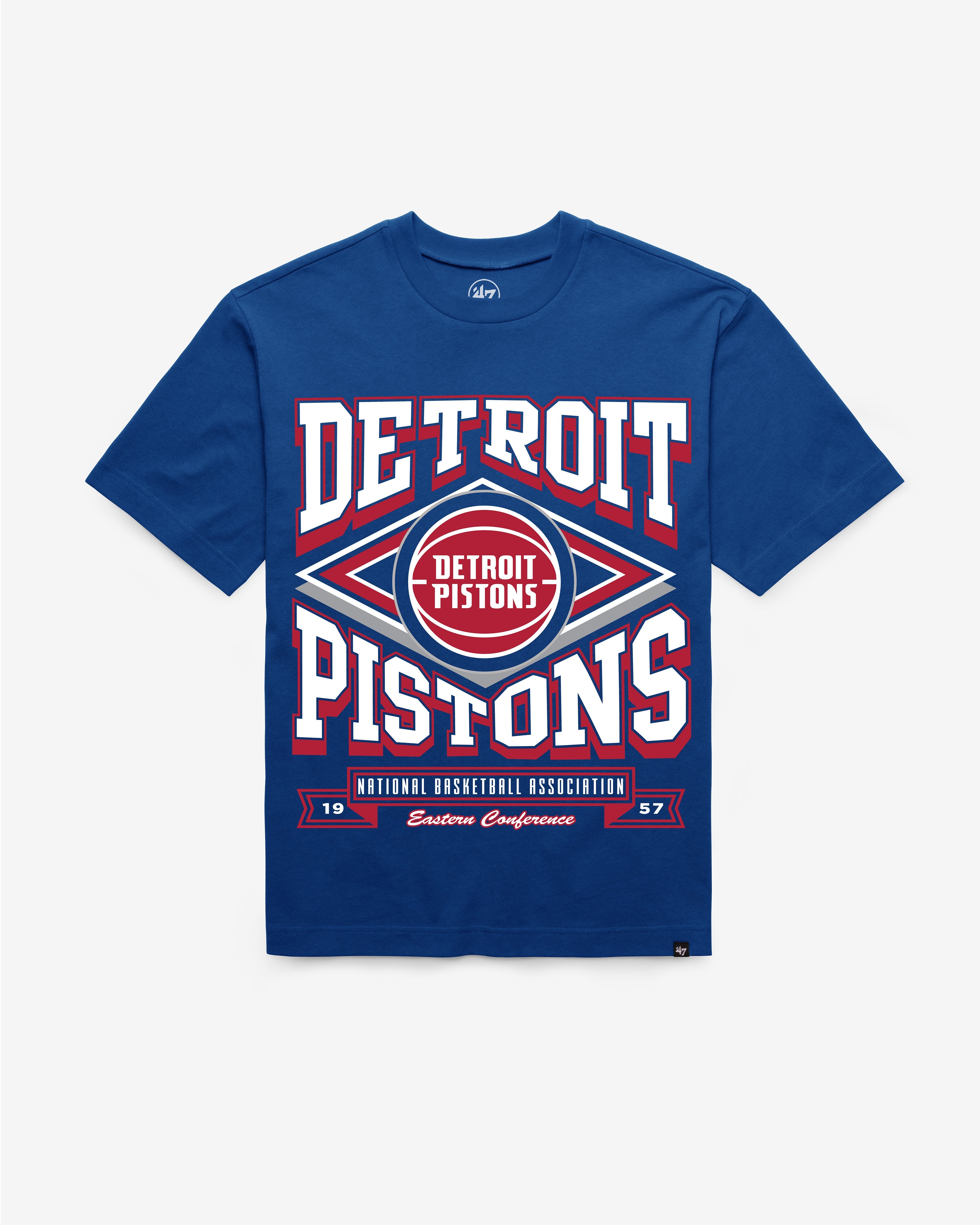DETROIT PISTONS HEATER '47 FOUNDATION TEE ROYAL