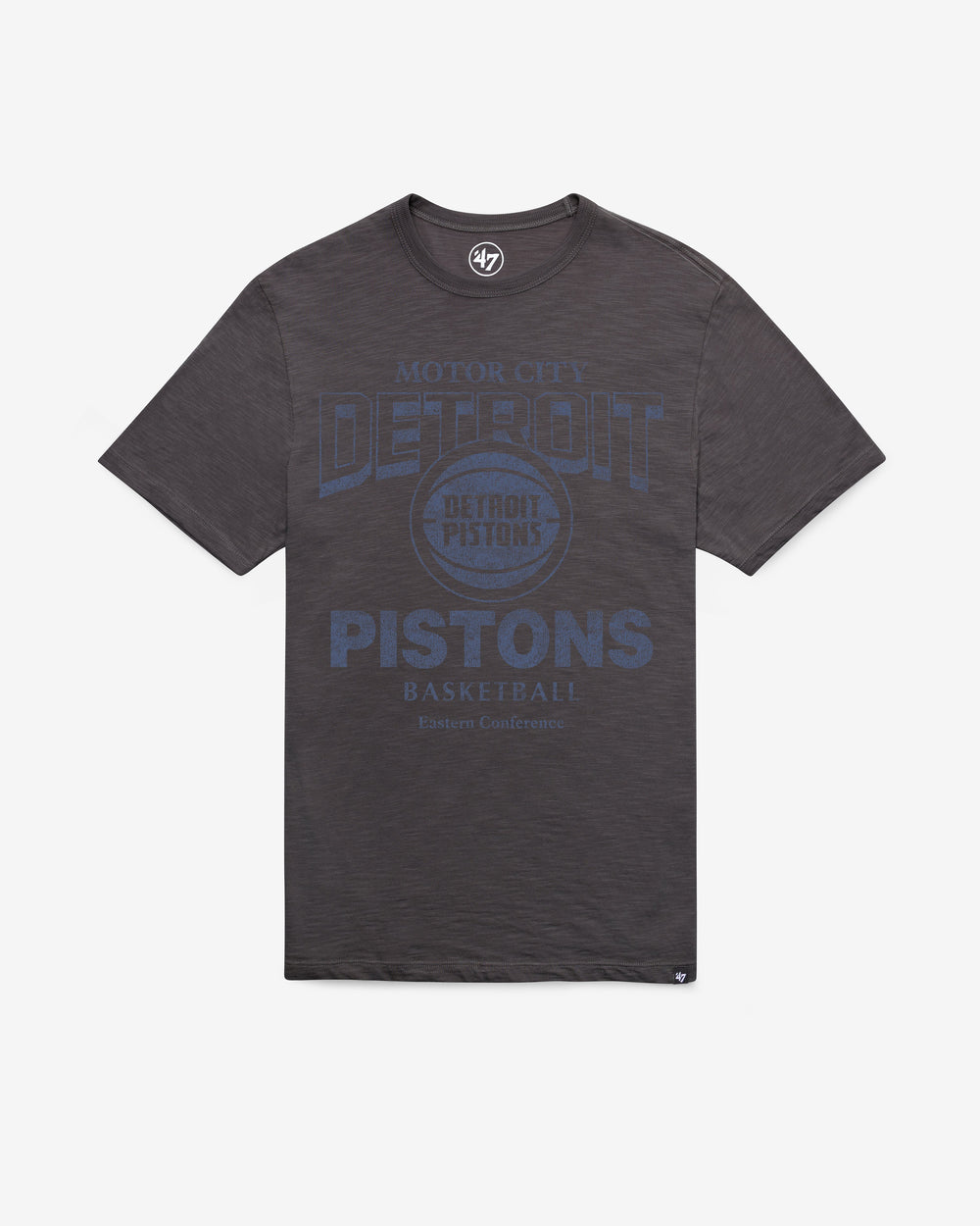 DETROIT PISTONS HEAD ON '47 SCRUM TEE CHARCOAL