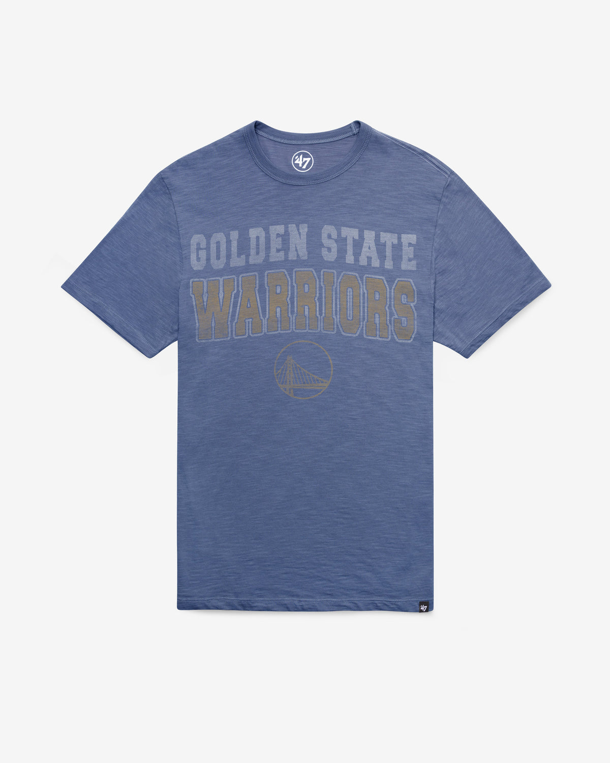 GOLDEN STATE WARRIORS STADIUM WAVE '47 SCRUM TEE BLEACHER BLUE