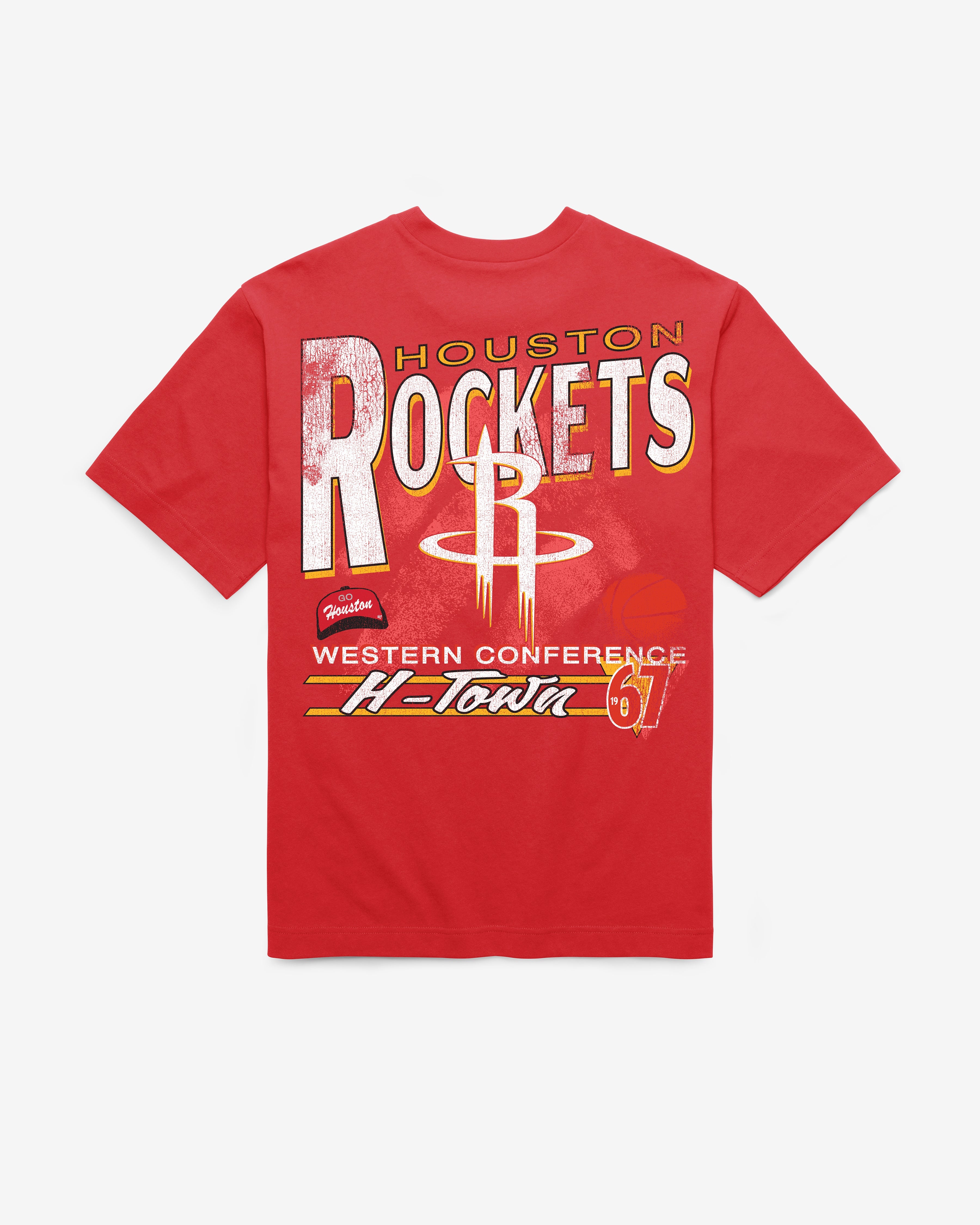 HOUSTON ROCKETS UNDER BAR '47 FOUNDATION TEE RED
