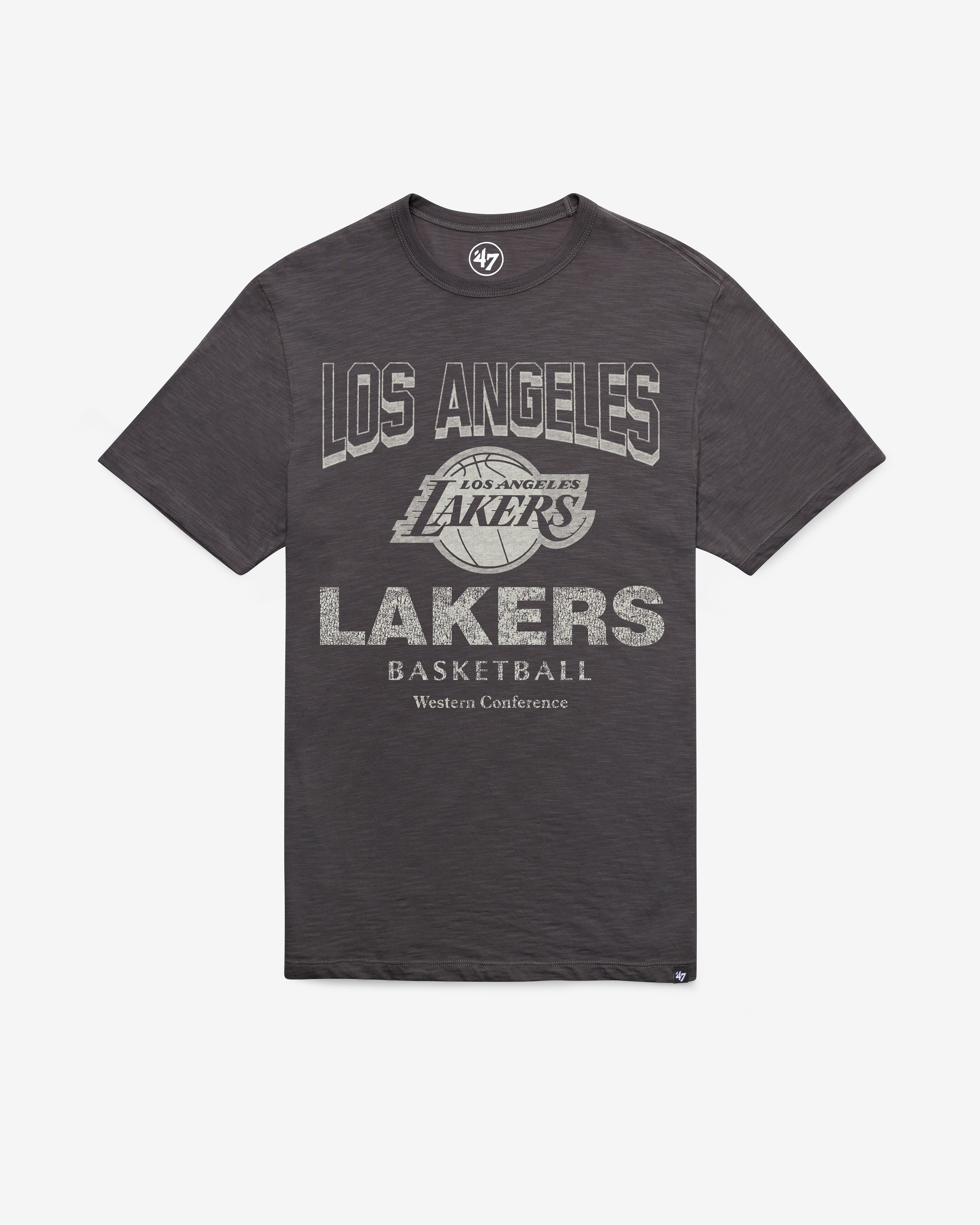 LOS ANGELES LAKERS HEAD ON '47 SCRUM TEE CHARCOAL