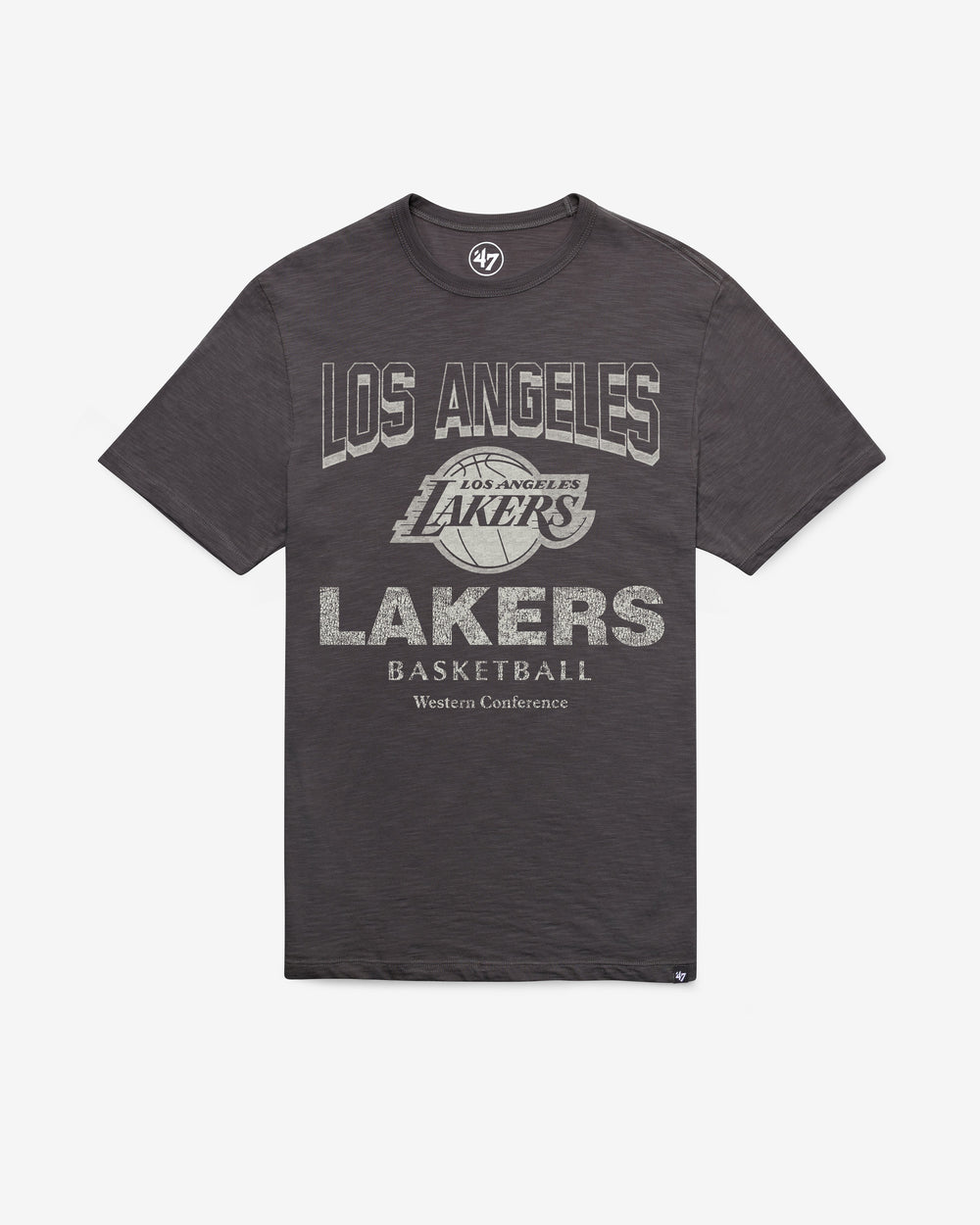 LOS ANGELES LAKERS HEAD ON '47 SCRUM TEE CHARCOAL