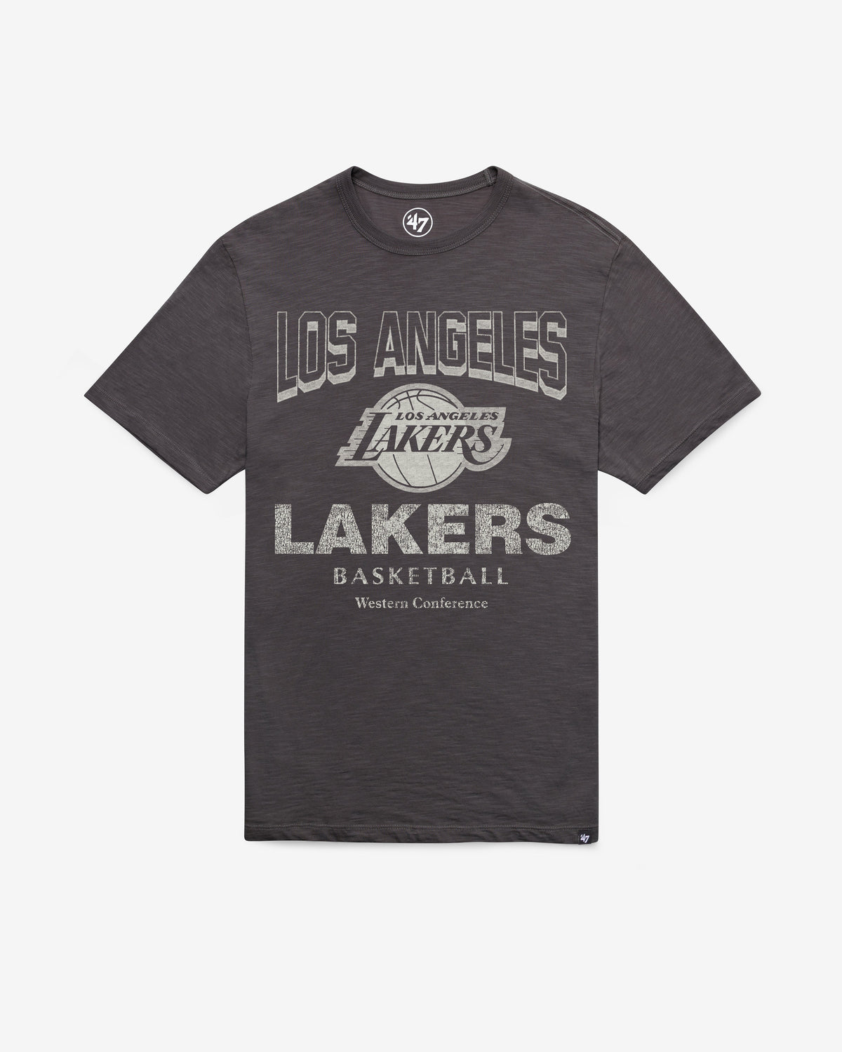 LOS ANGELES LAKERS HEAD ON '47 SCRUM TEE CHARCOAL