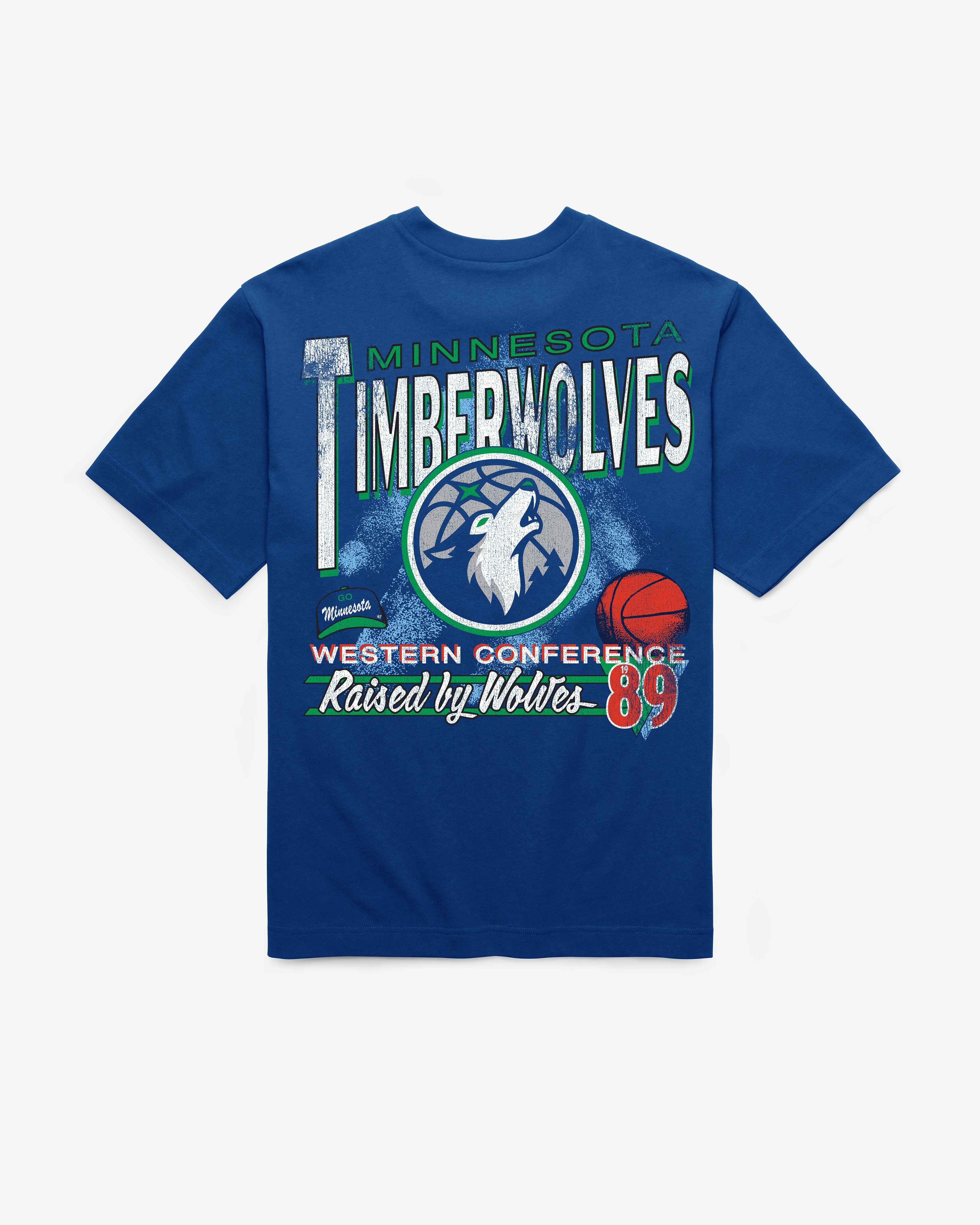 MINNESOTA TIMBERWOLVES UNDER BAR '47 FOUNDATION TEE ROYAL