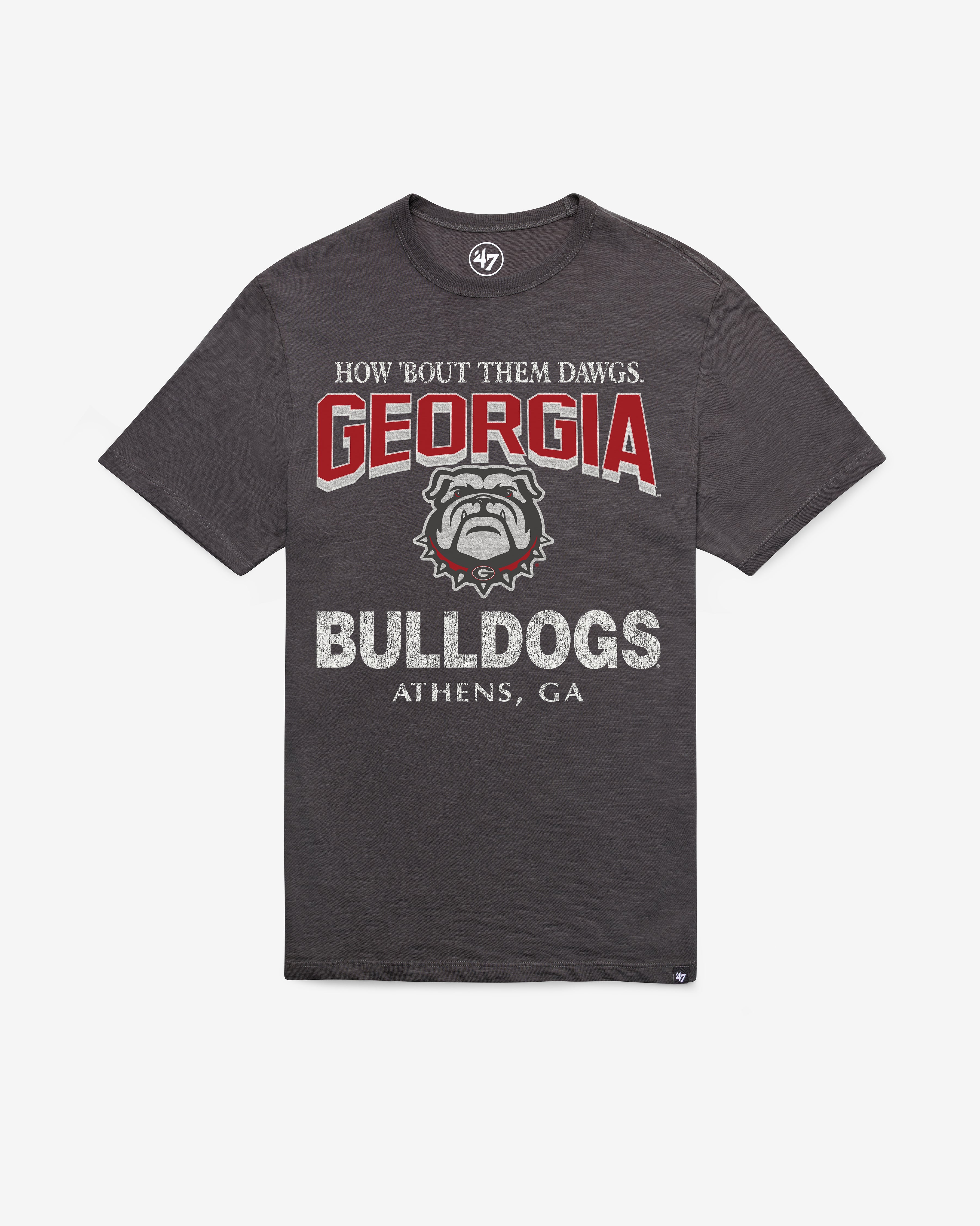 GEORGIA BULLDOGS HEAD ON '47 SCRUM TEE CHARCOAL