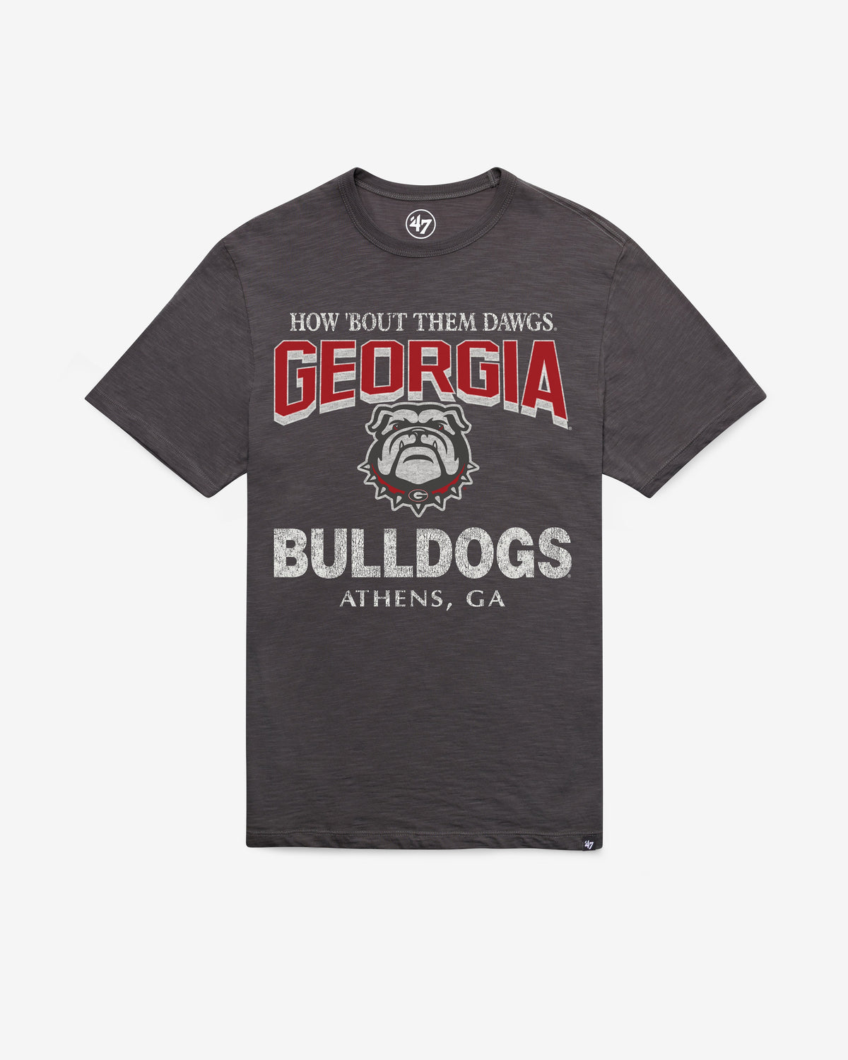 GEORGIA BULLDOGS HEAD ON '47 SCRUM TEE CHARCOAL