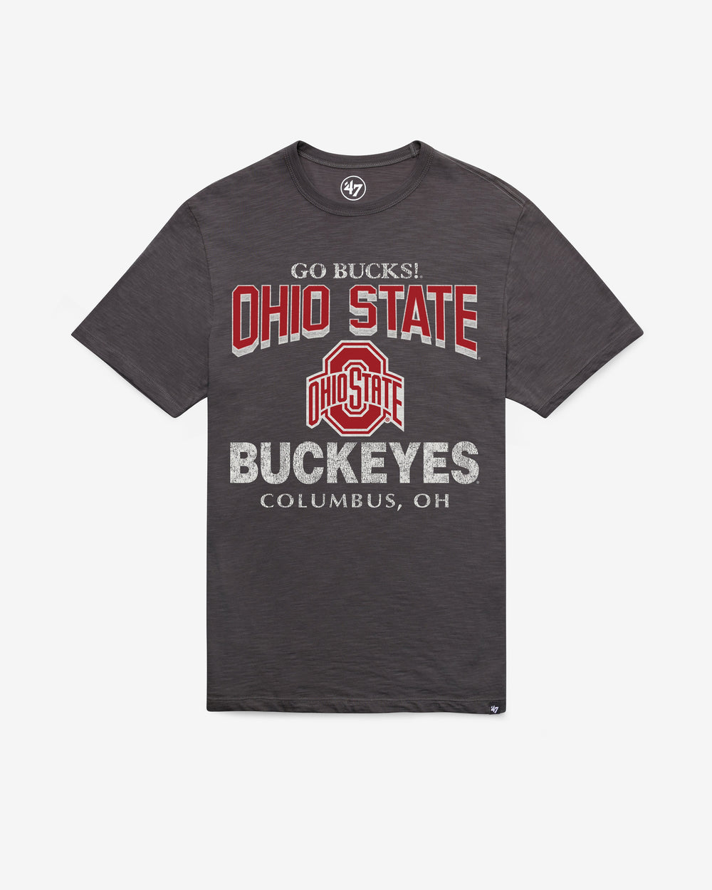 OHIO STATE BUCKEYES HEAD ON '47 SCRUM TEE CHARCOAL
