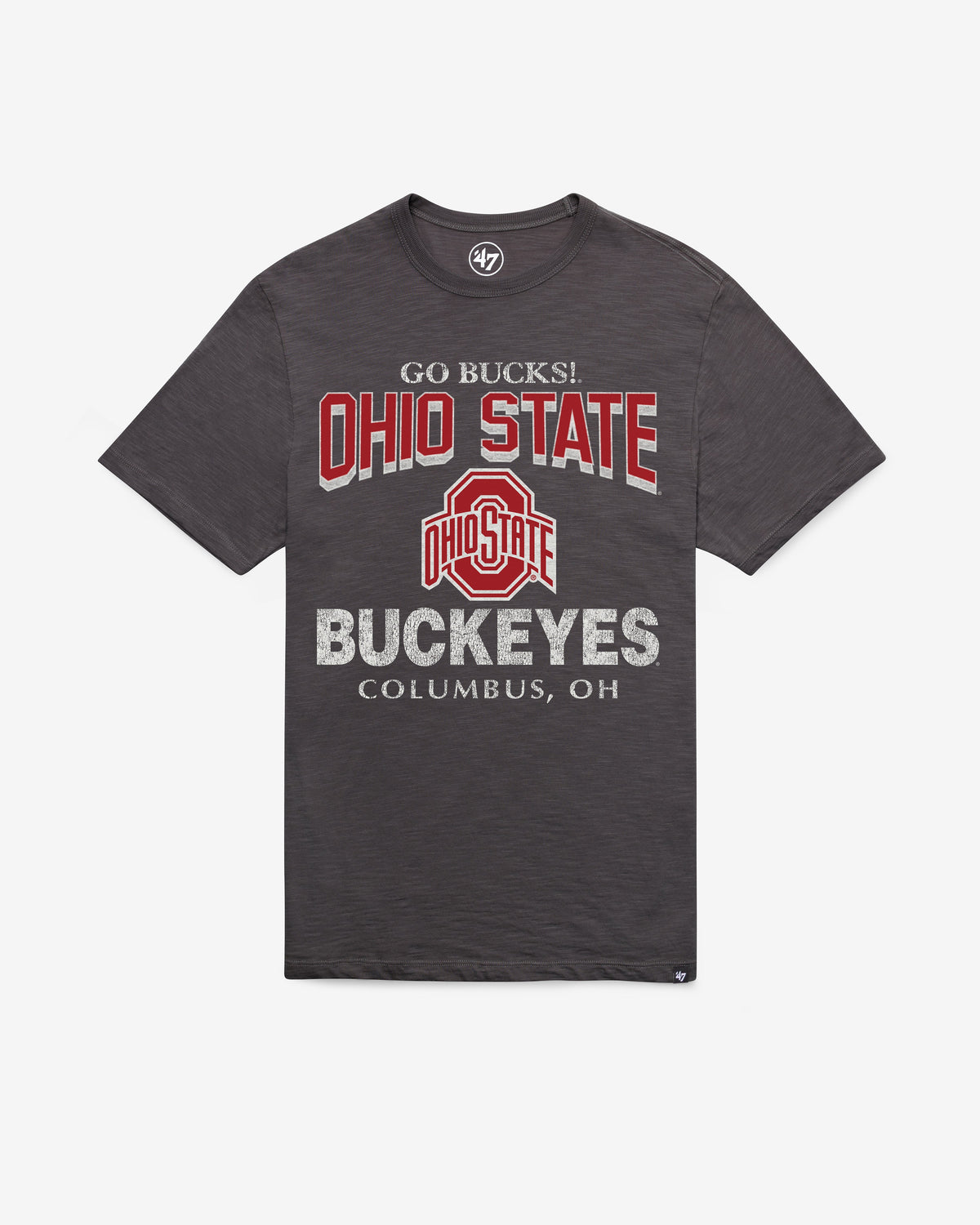 OHIO STATE BUCKEYES HEAD ON '47 SCRUM TEE CHARCOAL