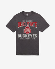 OHIO STATE BUCKEYES HEAD ON '47 SCRUM TEE CHARCOAL