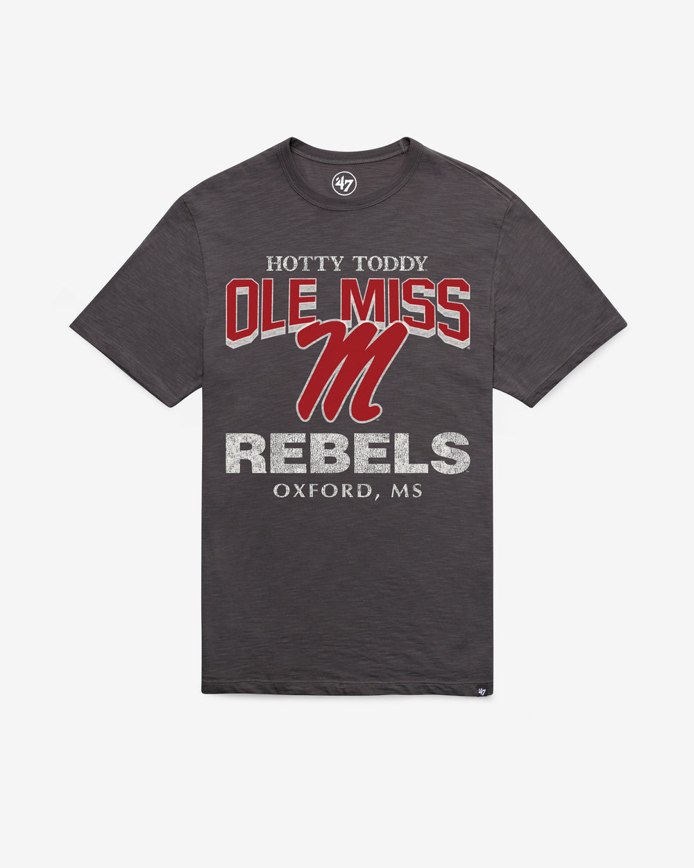 MISSISSIPPI REBELS HEAD ON '47 SCRUM TEE CHARCOAL