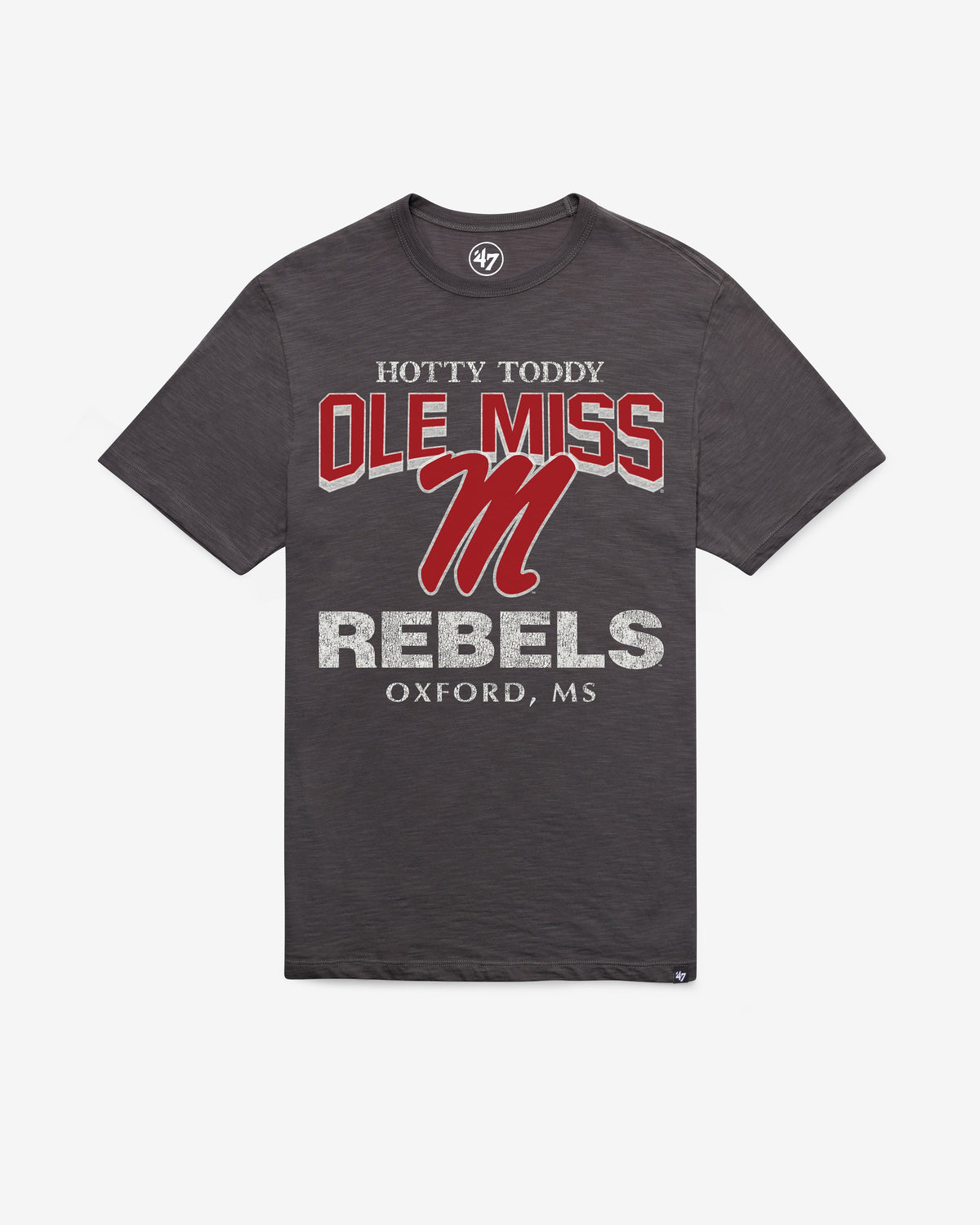 MISSISSIPPI REBELS HEAD ON '47 SCRUM TEE CHARCOAL