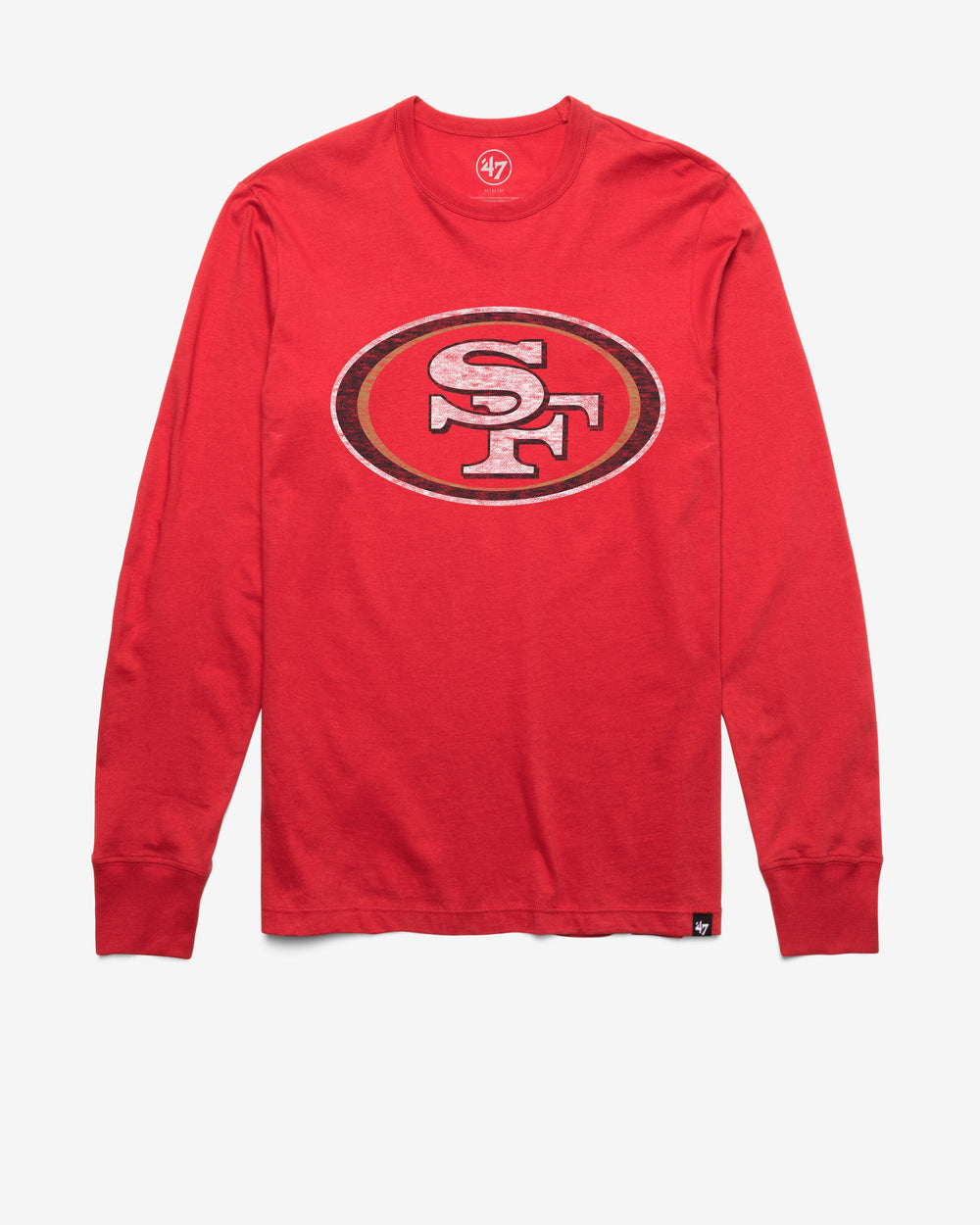 SAN FRANCISCO 49ERS PREMIER '47 FRANKLIN LONG SLEEVE TEE RACER RED
