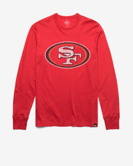 SAN FRANCISCO 49ERS PREMIER '47 FRANKLIN LONG SLEEVE TEE RACER RED