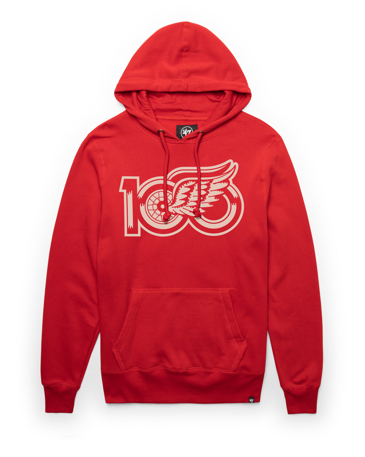 DETROIT RED WINGS IMPRINT '47 HEADLINE HOOD RED