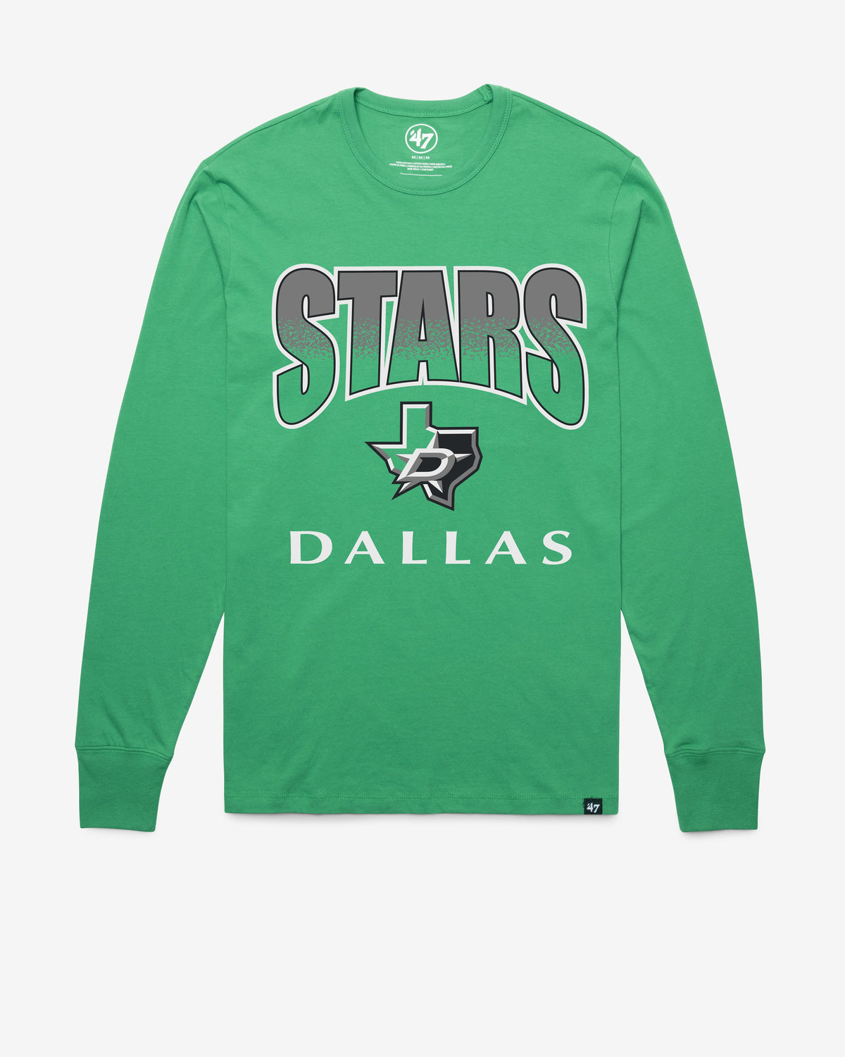 DALLAS STARS SWEEP DOWN '47 FRANKLIN LONG SLEEVE TEE ORCHARD GREEN