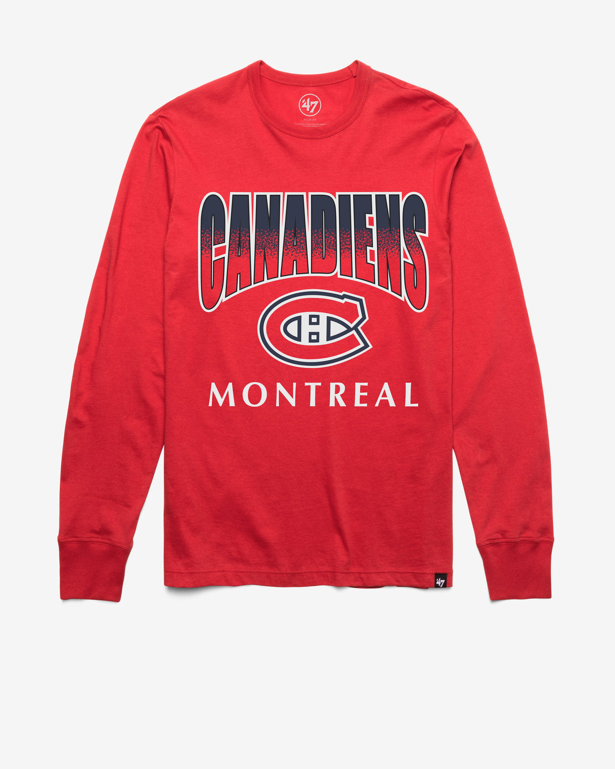 MONTREAL CANADIENS SWEEP DOWN '47 FRANKLIN LONG SLEEVE TEE RACER RED