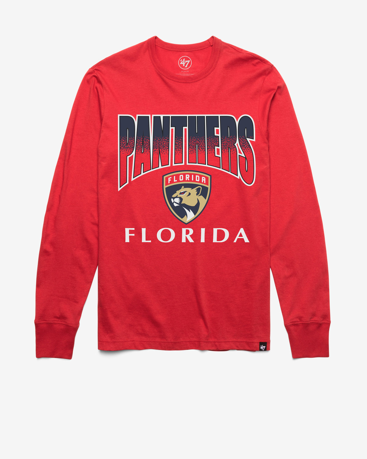 FLORIDA PANTHERS SWEEP DOWN '47 FRANKLIN LONG SLEEVE TEE RACER RED