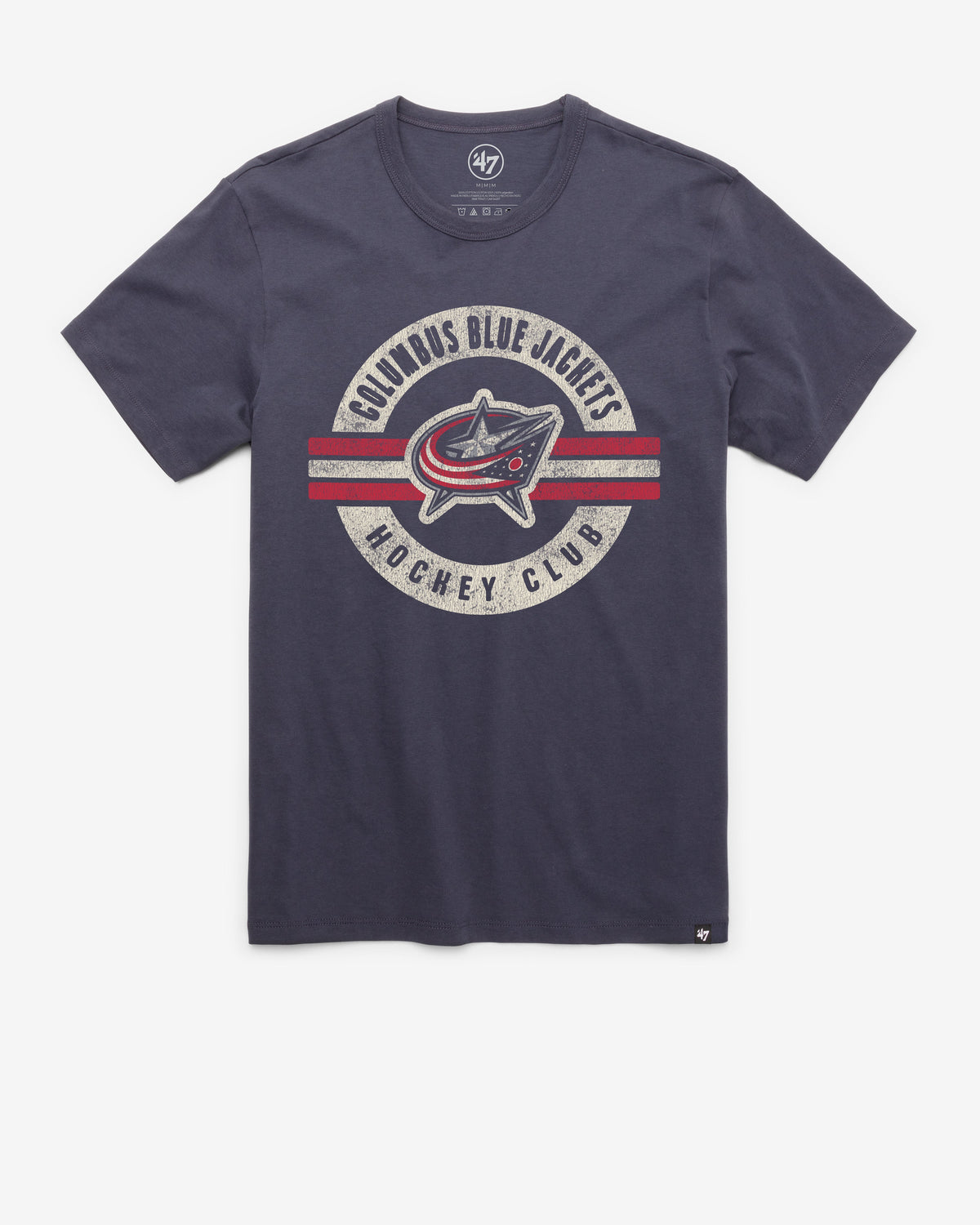 COLUMBUS BLUE JACKETS SURROUND '47 FRANKLIN TEE ATLAS BLUE