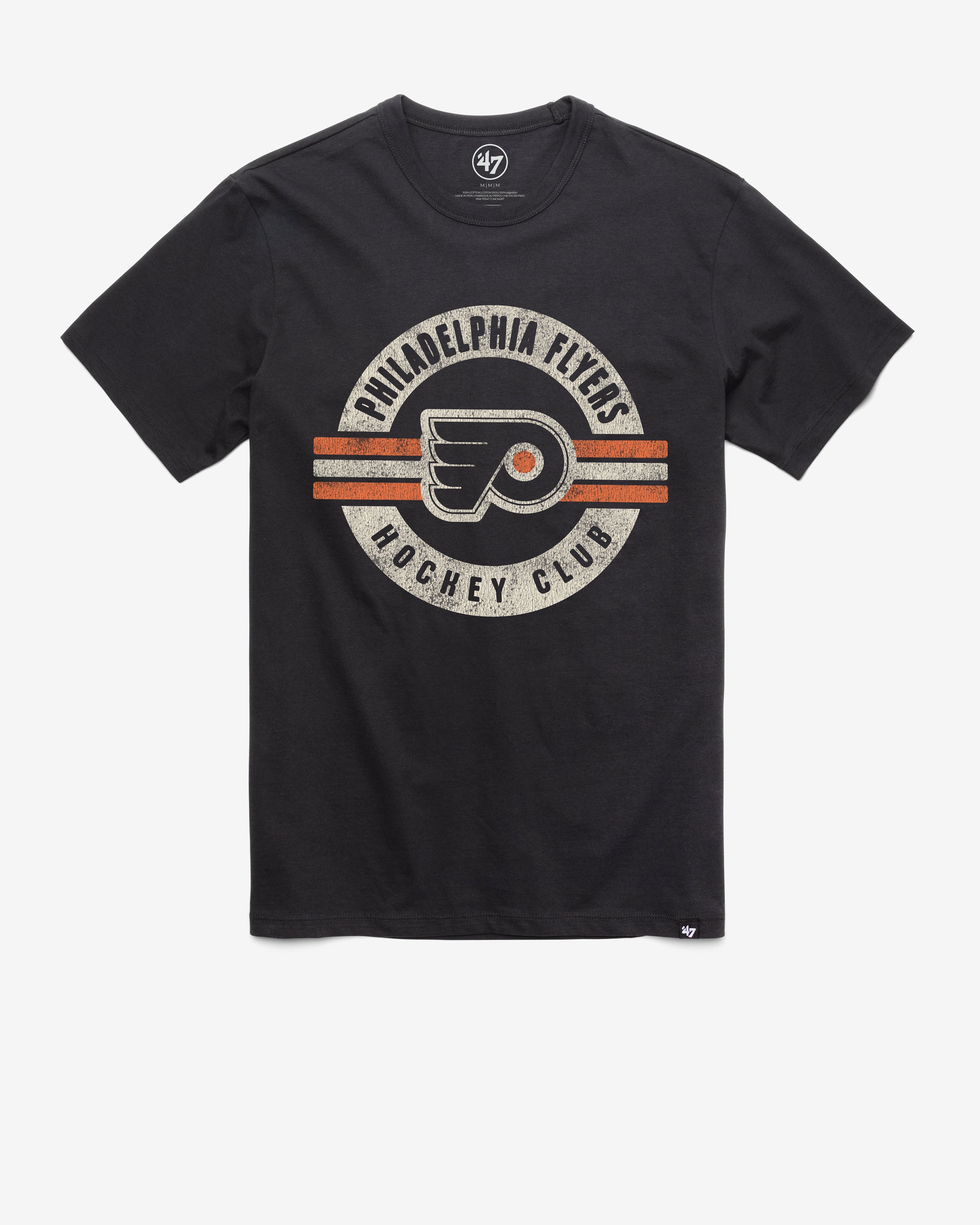 PHILADELPHIA FLYERS VINTAGE SURROUND '47 FRANKLIN TEE FLINT BLACK