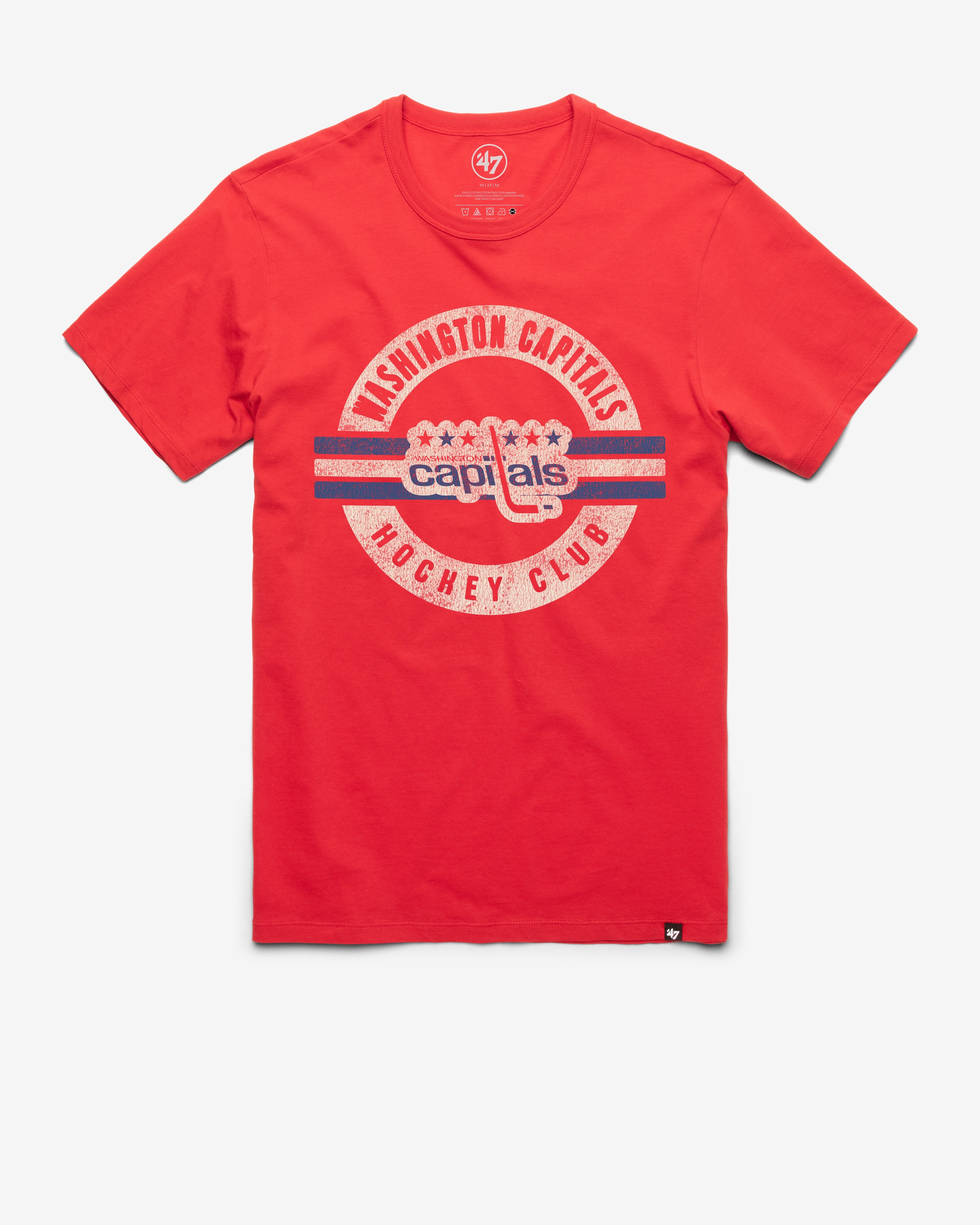 WASHINGTON CAPITALS VINTAGE SURROUND '47 FRANKLIN TEE RACER RED