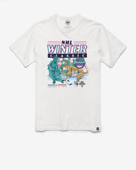 NEW YORK RANGERS X FLORIDA PANTHERS DUELING GRIT '47 SCRUM TEE WHITE WASH