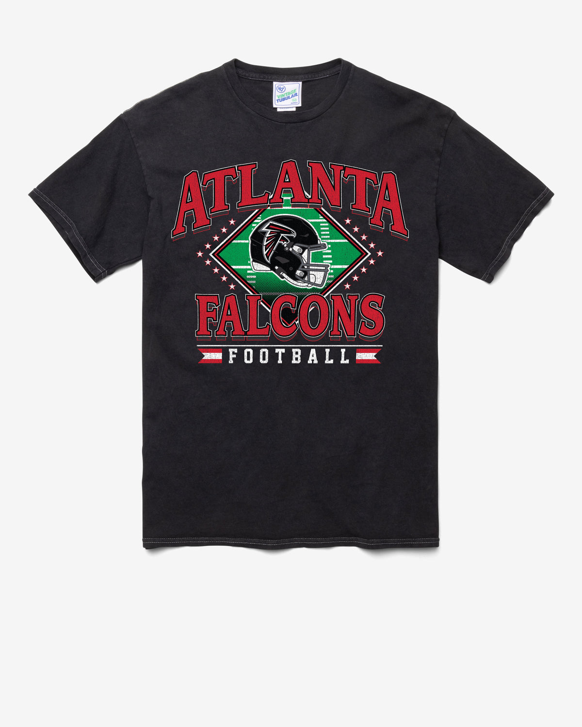 ATLANTA FALCONS FIELD PASS VINTAGE '47 TUBULAR TEE DT BLACK