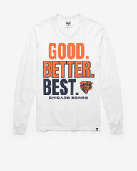 CHICAGO BEARS REGIONAL '47 FRANKLIN LONG SLEEVE TEE WHITE WASH
