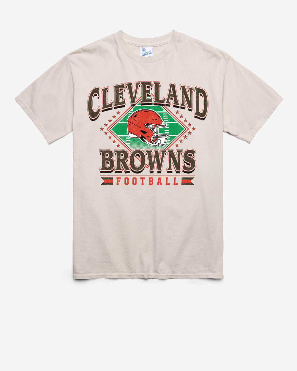 CLEVELAND BROWNS FIELD PASS VINTAGE '47 TUBULAR TEE DUNE