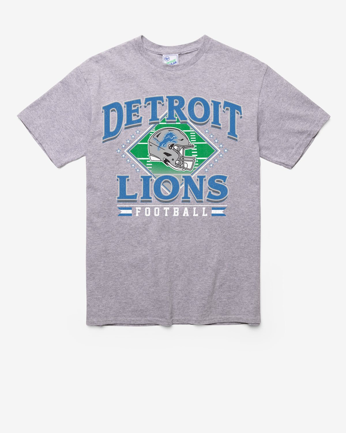 DETROIT LIONS FIELD PASS VINTAGE '47 TUBULAR TEE DT ATHLETIC HEATHER