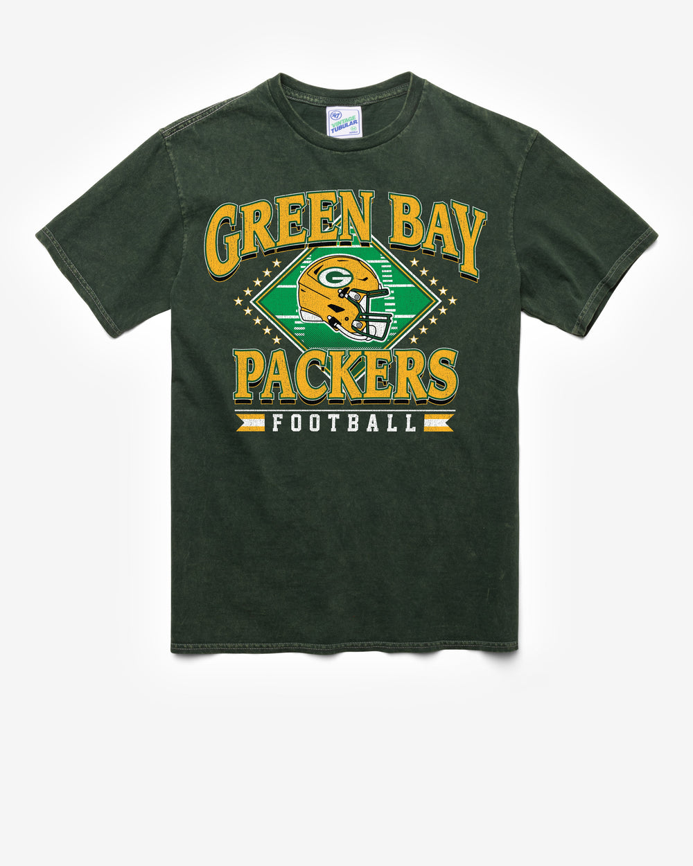GREEN BAY PACKERS FIELD PASS VINTAGE '47 TUBULAR TEE DT FOREST