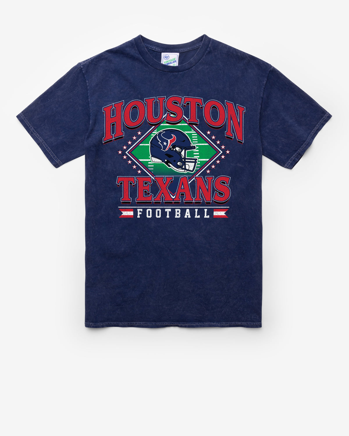 HOUSTON TEXANS FIELD PASS VINTAGE '47 TUBULAR TEE DT NAVY