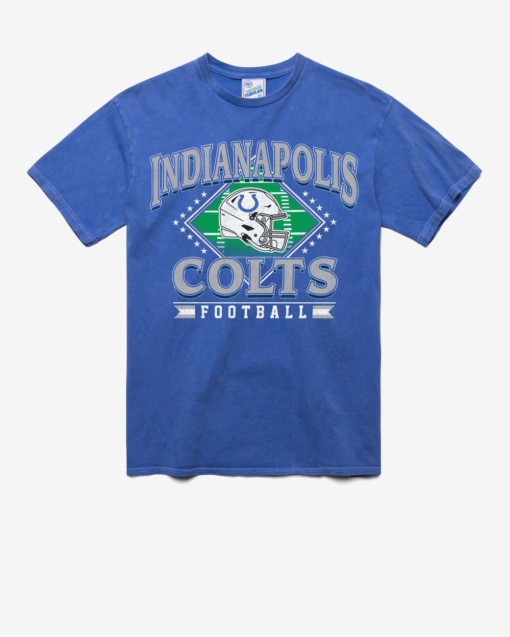 INDIANAPOLIS COLTS FIELD PASS VINTAGE '47 TUBULAR TEE DT CALI BLUE