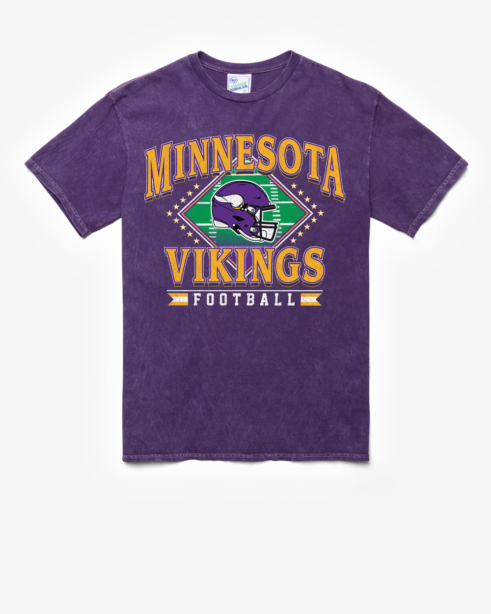 MINNESOTA VIKINGS FIELD PASS VINTAGE '47 TUBULAR TEE DT PURPLE