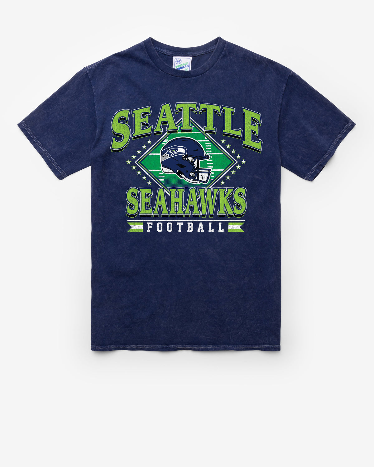 SEATTLE SEAHAWKS FIELD PASS VINTAGE '47 TUBULAR TEE DT NAVY